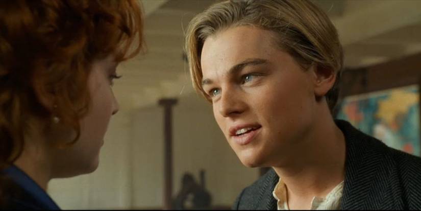 Jack (Leonardo DiCaprio) telling Rose (Kate Winsley) that he's with her, through and through, in 'Titanic'