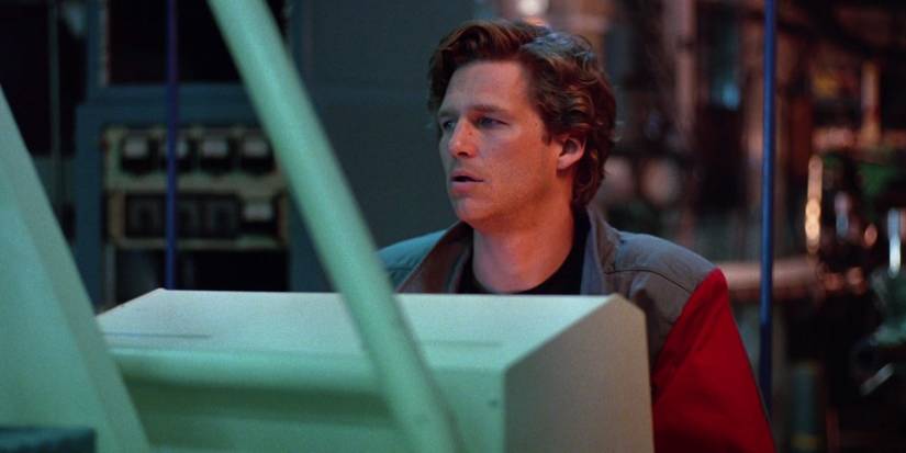 Kevin Flynn (Jeff Bridges) moments before being digitized by the MCP in 1982's 'Tron'