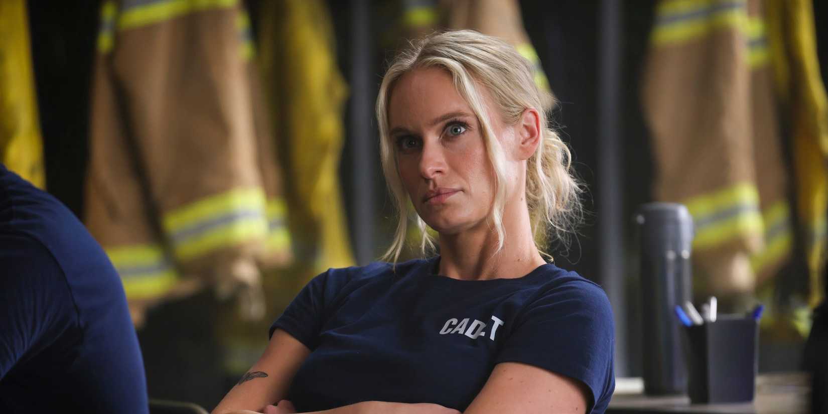 Leven Rambin as Audrey in Fire Country season 3 episode 2