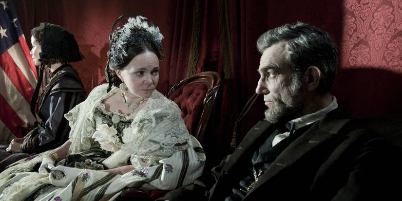 Sally Field's Mary Todd Lincoln talking to Daniel Day-Lewis' Abraham Lincoln in Lincoln