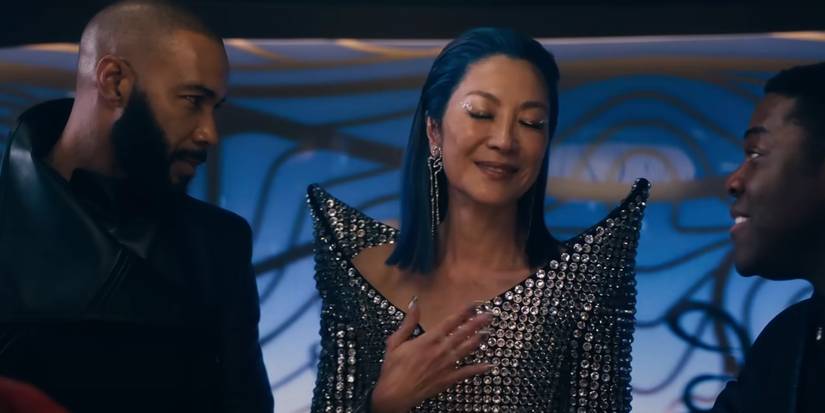 Omari Hardwick and Mihcelle Yeoh, getting in a conversation, as Alak Sahar and Philippa Georgiou in 'Star Trek: Section 31'