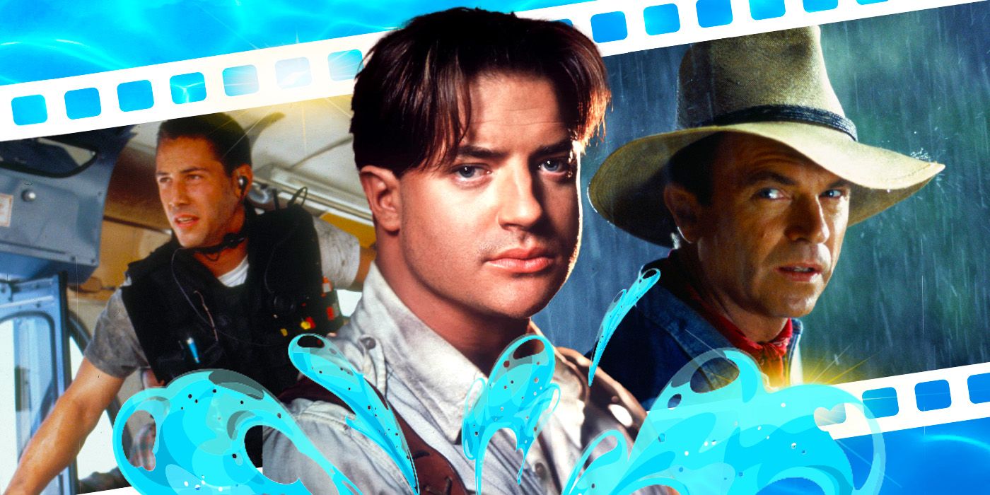 Stills from Speed, The Mummy, and Jurassic Park