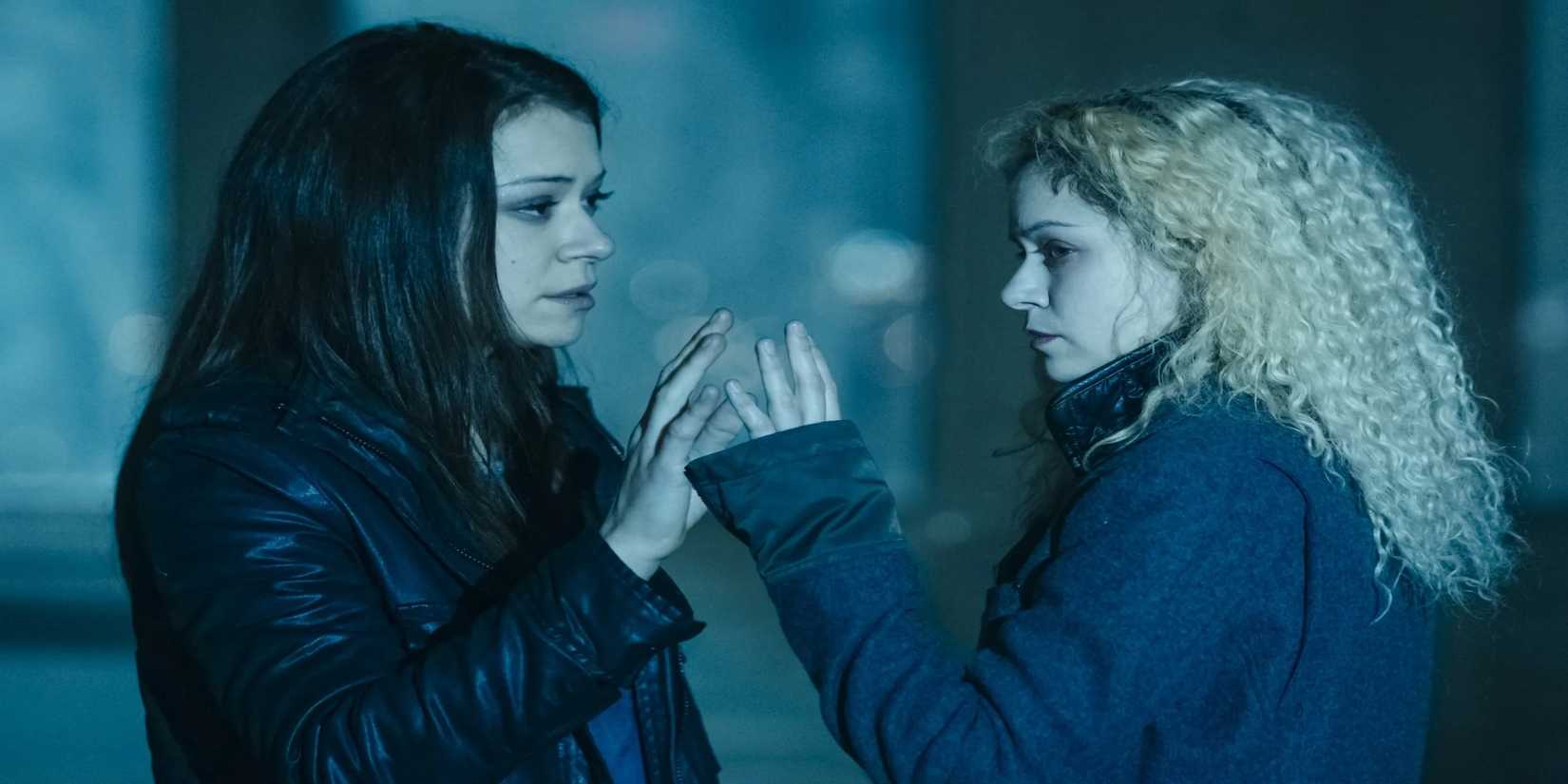 Tatiana Maslany as Sarah and Helena in "Orphan Black"