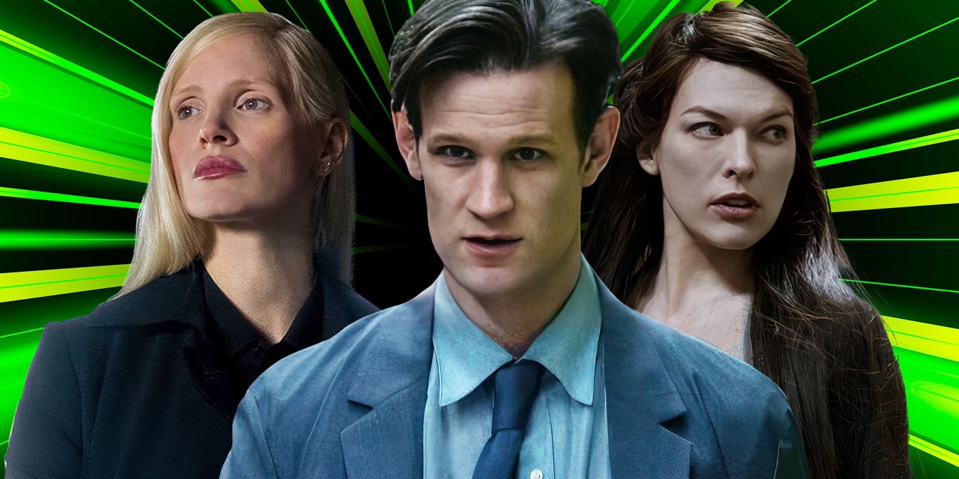 Blended image showing characters from X-Men: Dark Phoenix, Morbius, and Hellboy