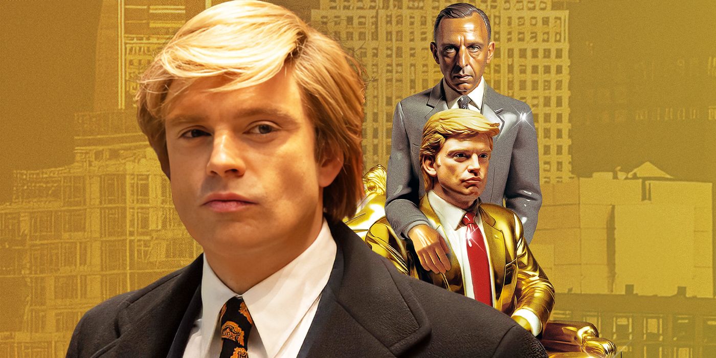 Custom image of Sebastian Stan as Donald Trump for The Apprentice interview