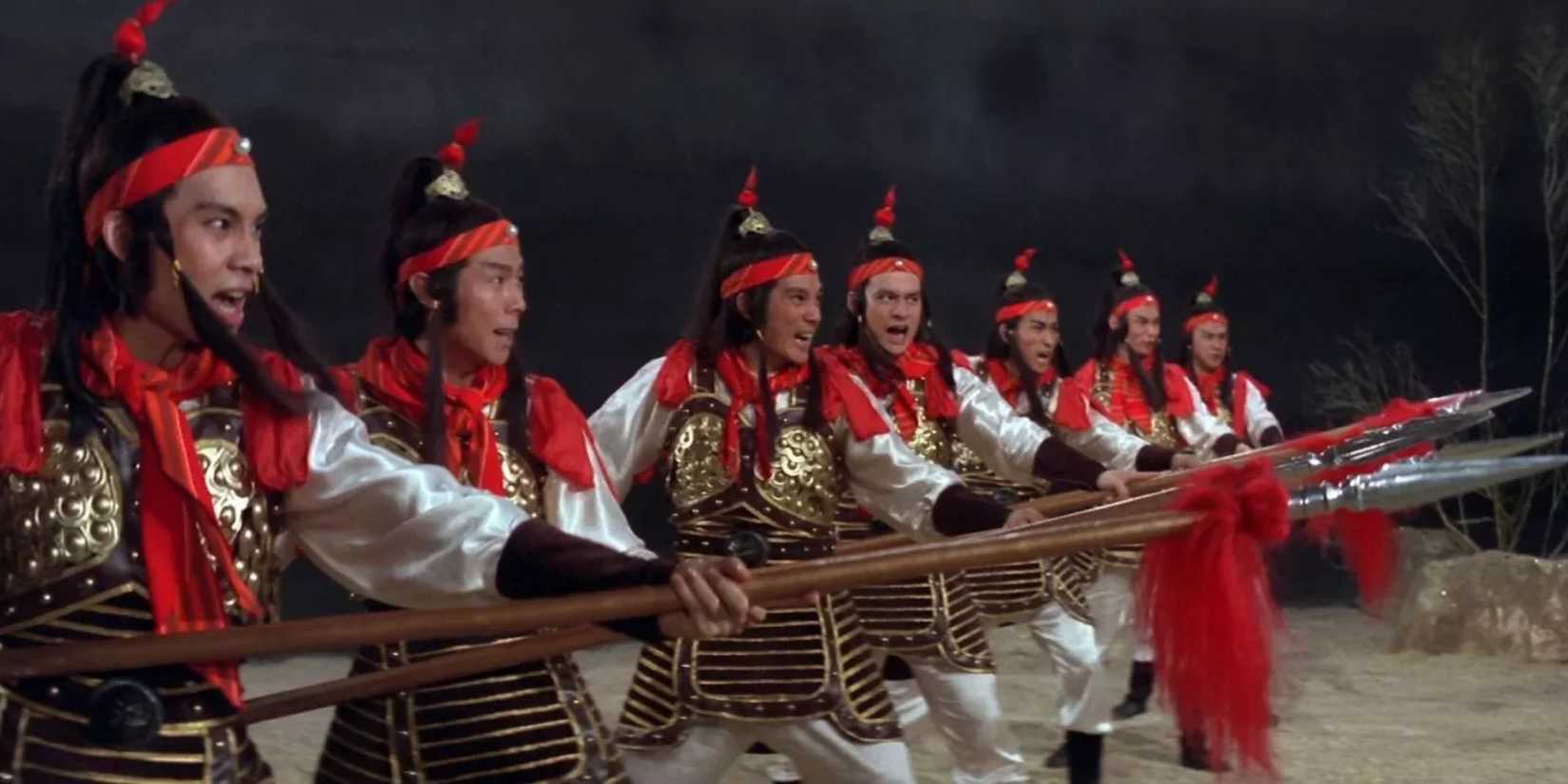 Fighters in The 8 Diagram Pole Fighter