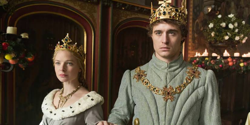 Rebecca Ferguson and Max Irons as Queen Elizabeth and King Edward IV in The White Queen.