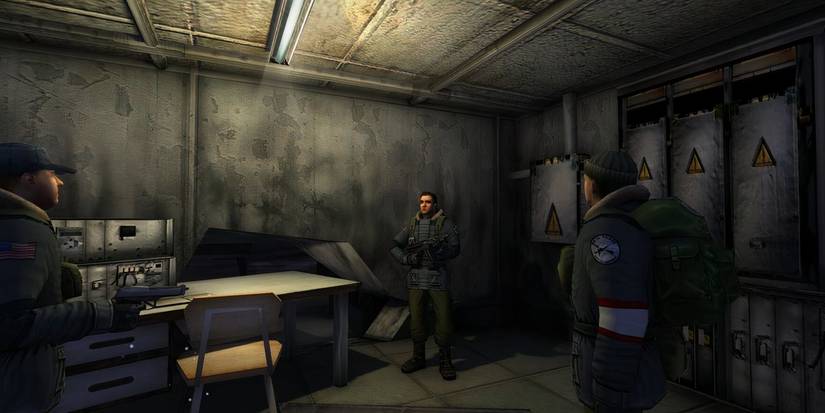 The survivors converse in 'The thing' video game