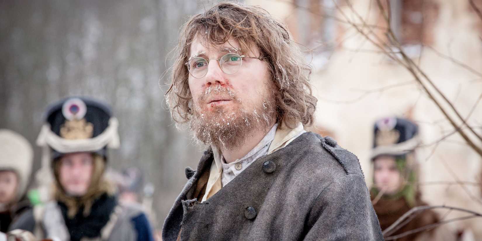 Paul Dano as Pierre Bezukhov in War and Peace