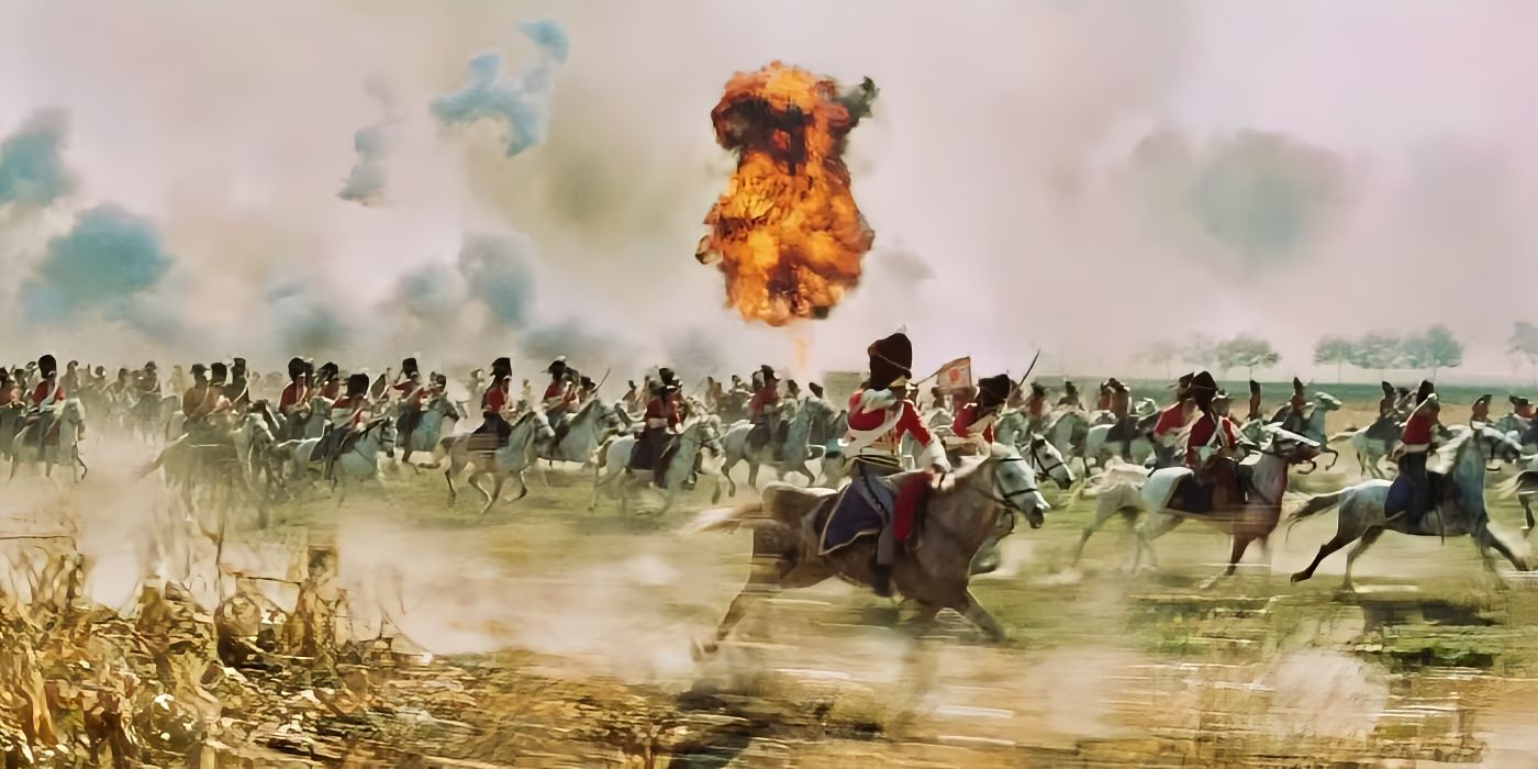 ​​​​​​​The charge of the Royal Scots Greys in 'Waterloo.'