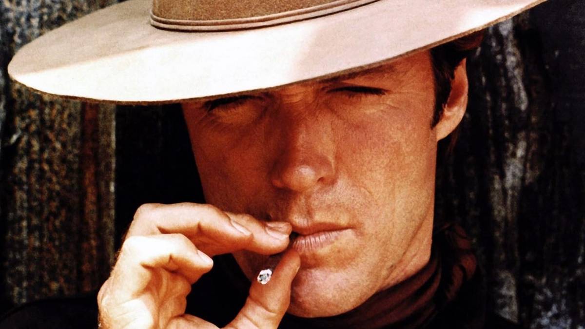 clint eastwood smoke cigarettes Smoking a Cigar Retro Vintage Art Welcome Mat Society6 Clint Eastwood, but not as