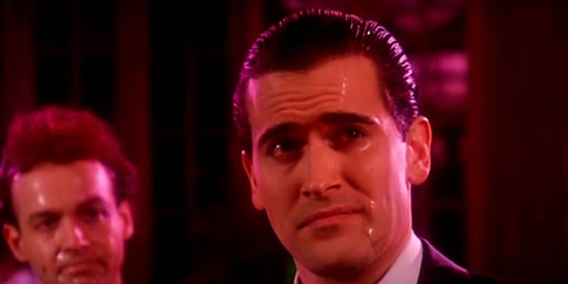 Bruce Campbell in a club in 'Crimewave'