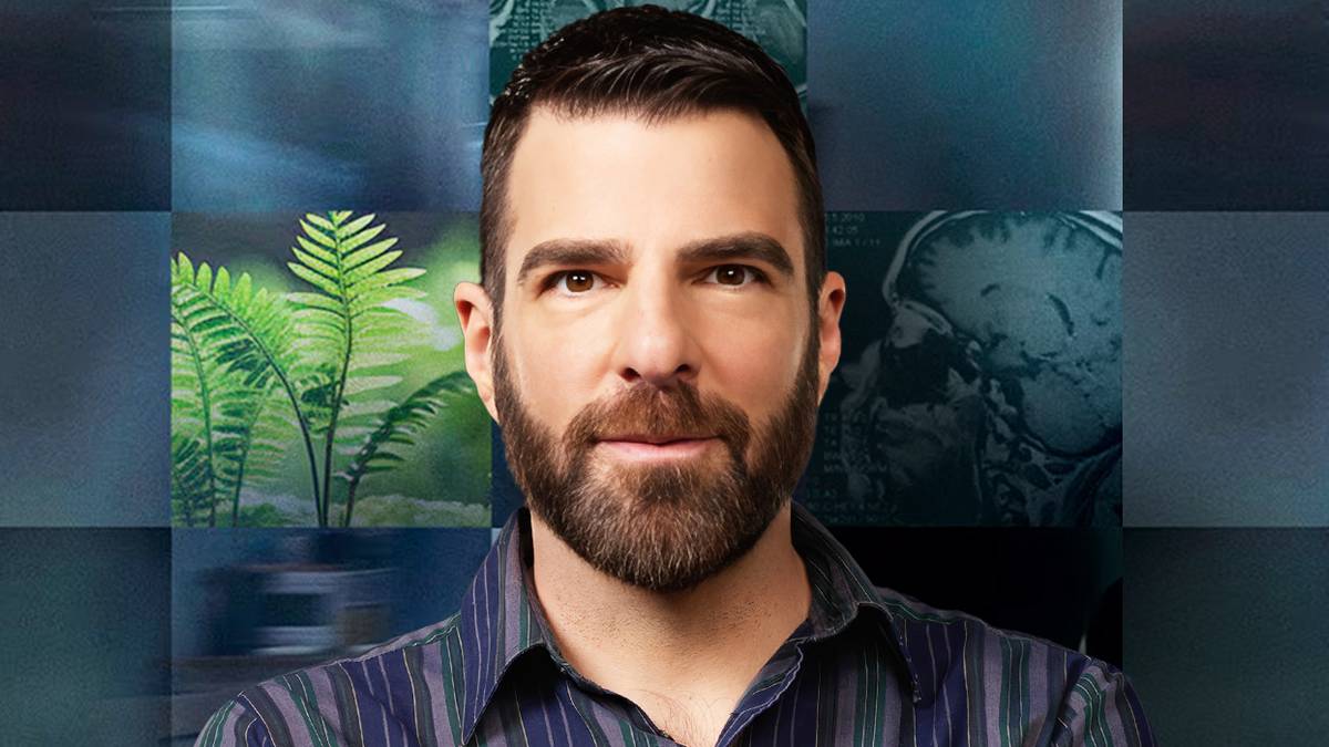 Image from Jefferson Chacon of Zachary Quinto looking at the camera with a slight smile for Brilliant Minds