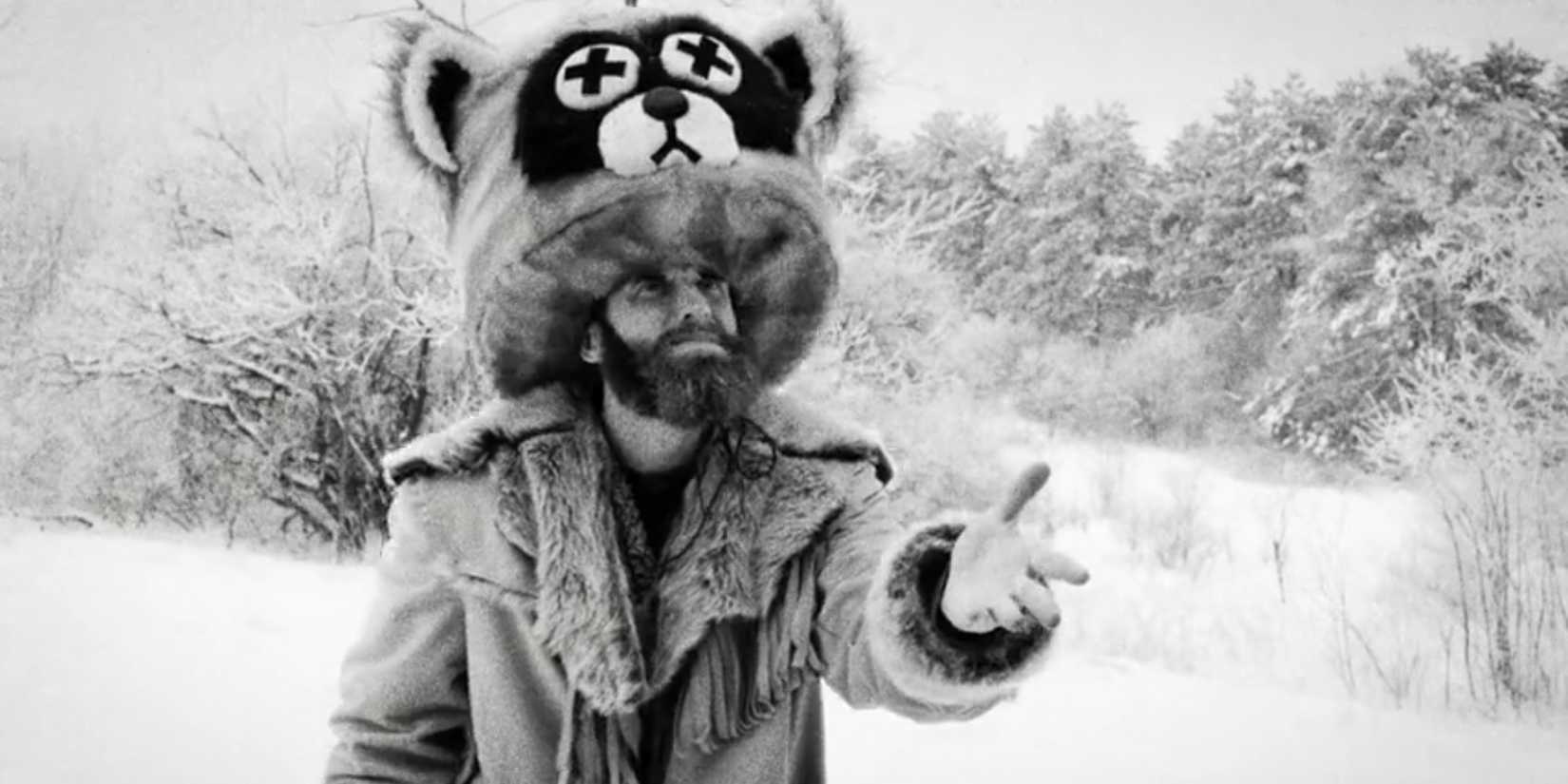 Jean Kayak, played by Ryland Brickson Cole Tews, holds out a hand in 'Hundreds of Beavers'.