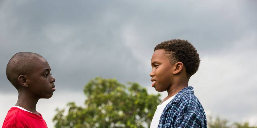 Two young boys talking in Moonlight' (2016) 3
