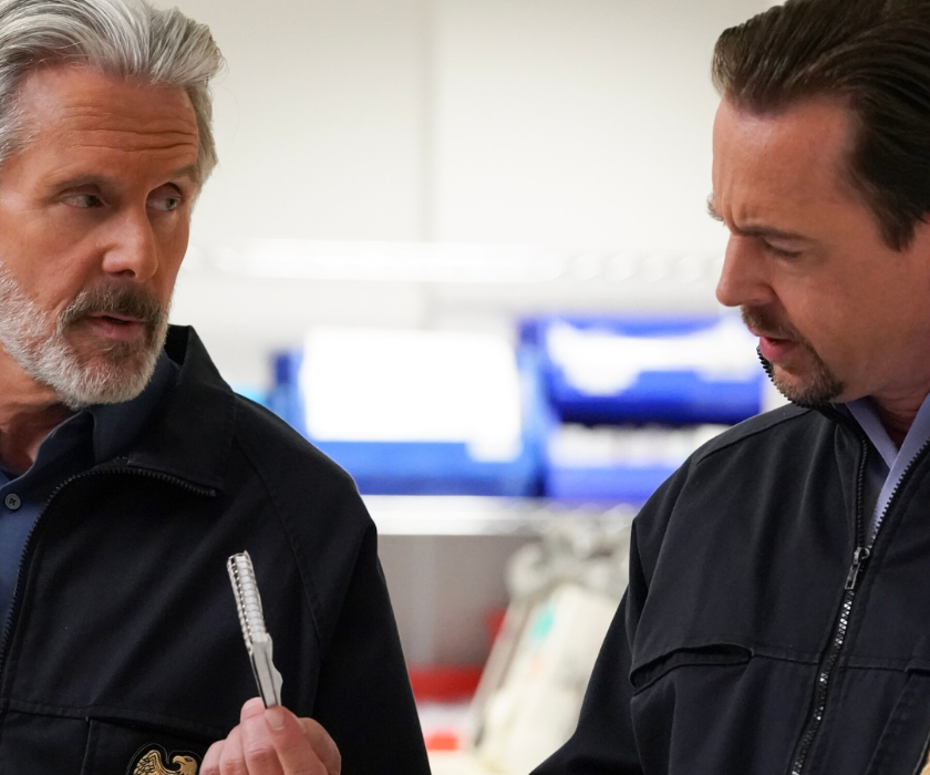 NCIS Season 22 Episode 5 Gary Cole as NCIS Special Agent Alden Parker and Sean Murray as Special Agent Timothy McGee