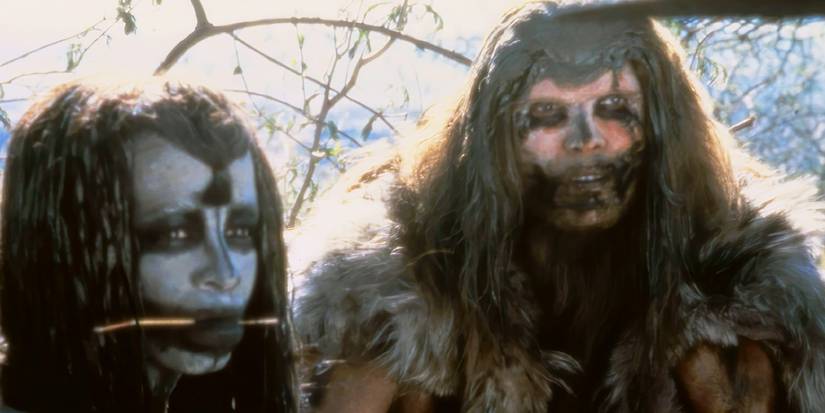Rae Dawn Chong and Everett McGill in Quest for Fire