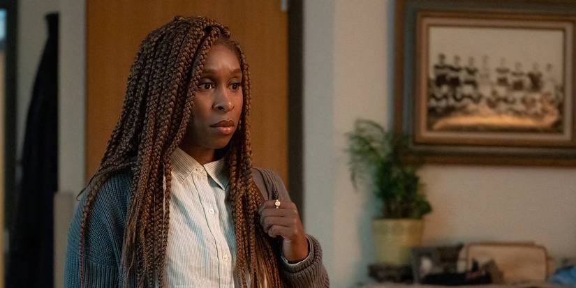 Cynthia Erivo as Holly Gibney looking stunned in 'The Outsider'.