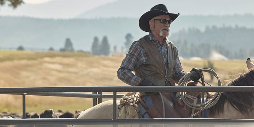 Forrie J. Smith on horseback in Yellowstone Season 5 Episode 6