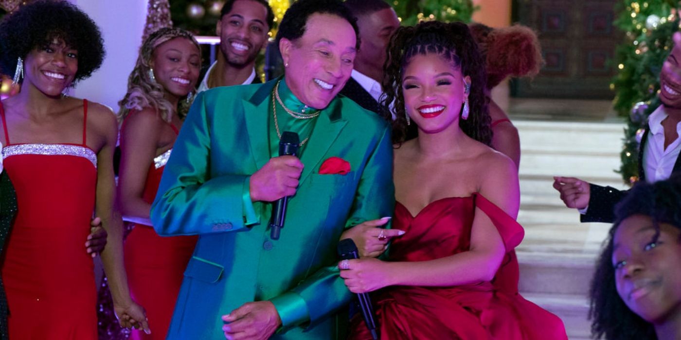 Smokey Robinson and Halle Bailey perform on &lsquo;A Motown Christmas.'