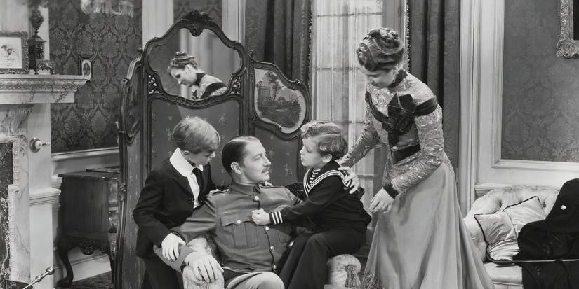 Pasangan dengan dua anak di Cavalcade