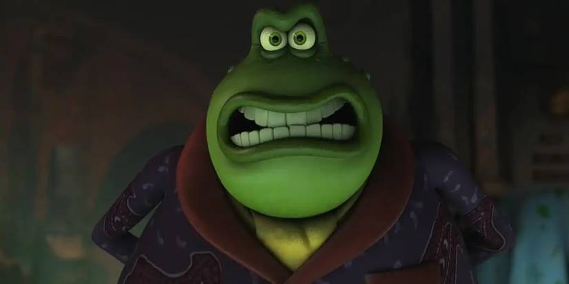 Le crapaud a l'air en colère