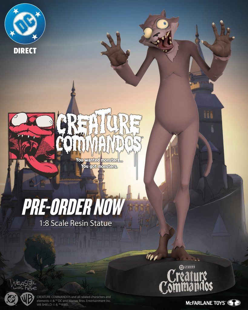 As 'Creature Commandos' Premieres, Weasel Gets New Statue From
