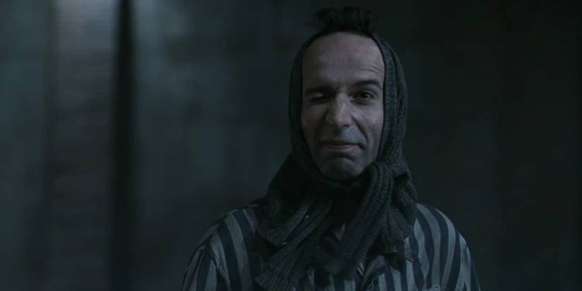 Roberto Benigni winking in Life is Beautiful