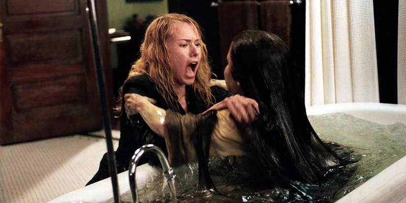 Naomi Watts facing Samara in The Ring Two