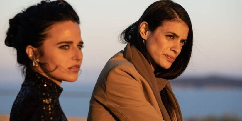 Aaliyah Amrohi and Sergeant Cruz Manuelos/Zara Adid on the beach in Lioness.