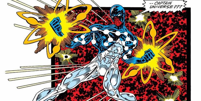 Spider-Man harnessing Captain Universe energy in Marvel Comics.