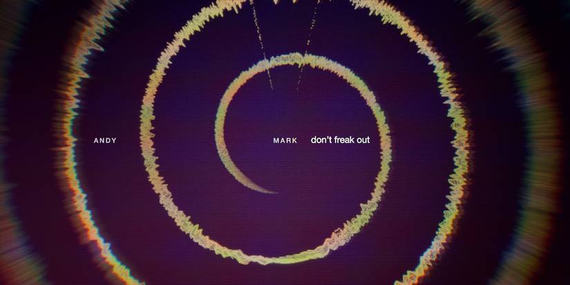 Spiral image accompanied by text saying "Don't freak out" from Apple TV+'s 'Calls'