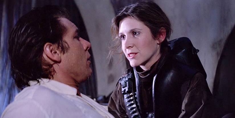 Leia reveals herself in a disguise as she rescues Han Solo from Jabba's palace in Star Wars Return of the Jedi
