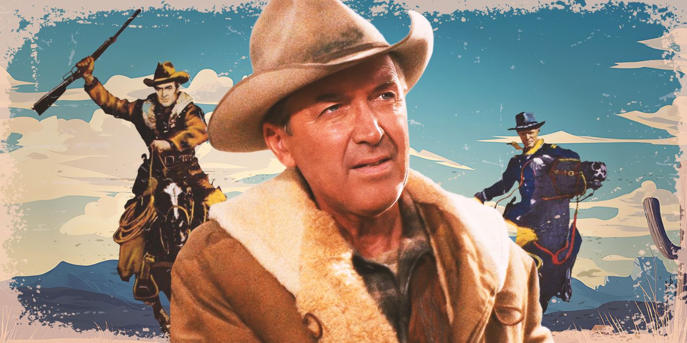 Custom image of Jimmy Stewart in Two Rode Together