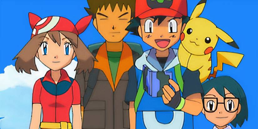 Ash dan timnya melihat Pokédex di Pokémon: Battle Frontier.