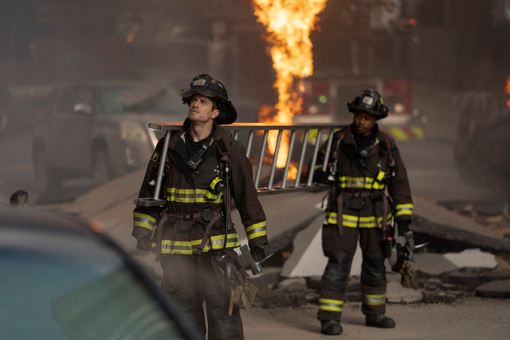 One Chicago's Massive Crossover Brings Together 'Fire,' 'Med,' and 'P.D.'  Teams to the Streets in New Images