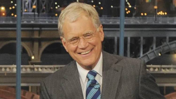 Close-up of David Letterman on 'Late Show with David Letterman', 2009