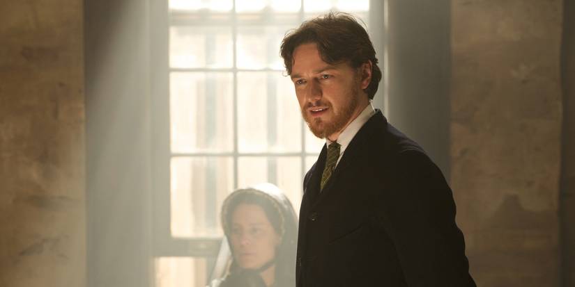 Robin Wright and James McAvoy in The Conspirator
