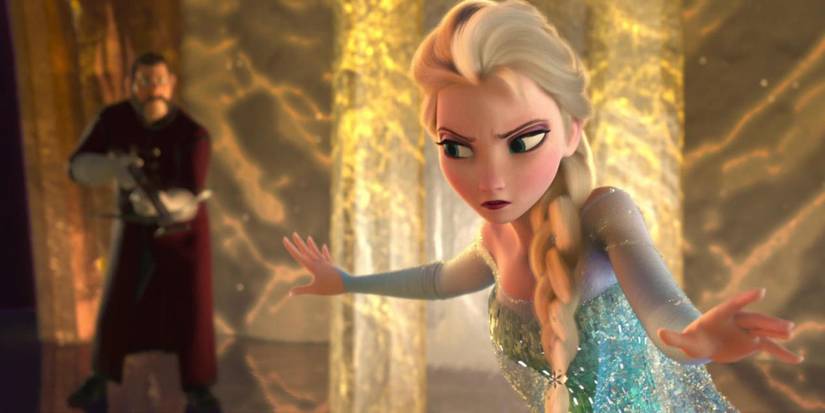 Elsa menggunakan kekuatannya di 'Frozen' (2013)
