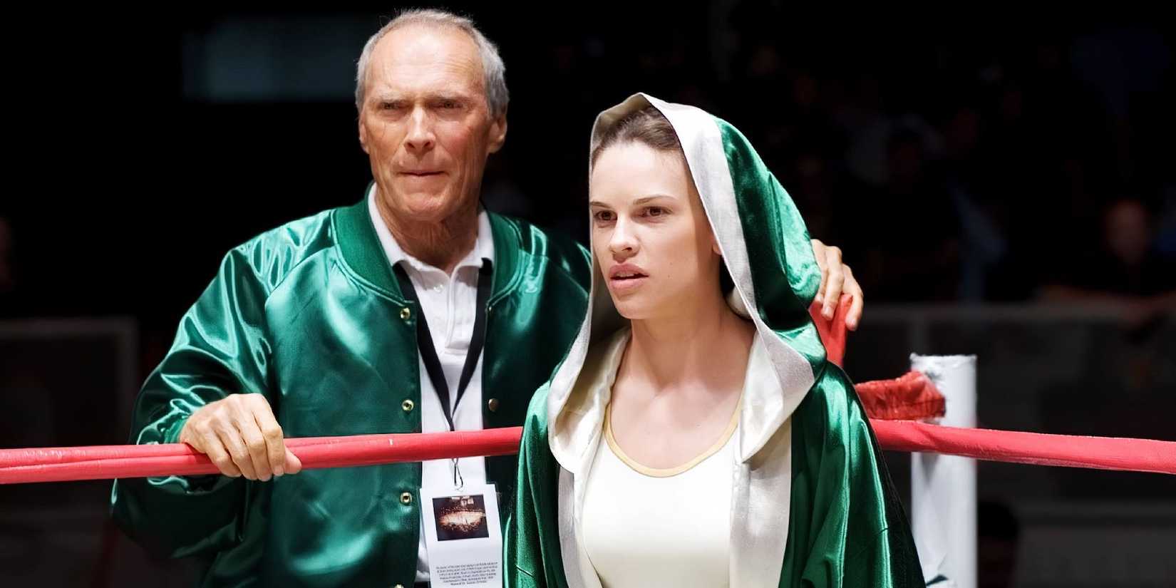 Frankie and Maggie on the boxing ring in Million Dollar Baby