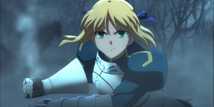 Saber looking determined in Fate/Zero