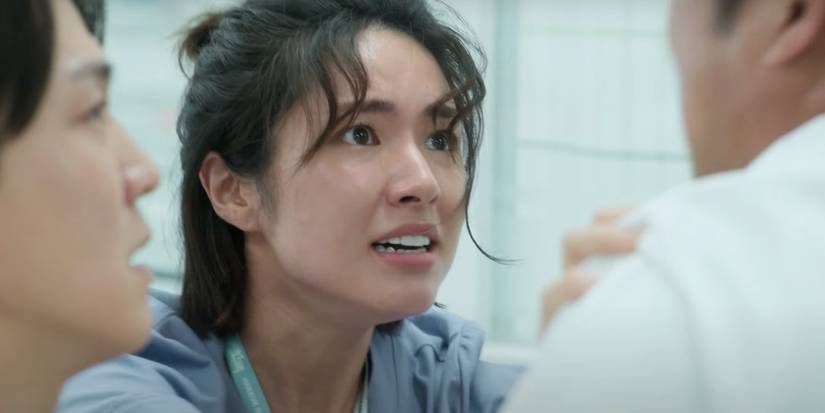 A scared doctor in 'The Trauma Code: Heroes on Call'