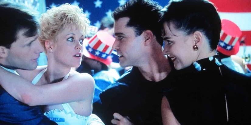 Ray Liotta staring at Melanie Griffith in 'Something Wild'
