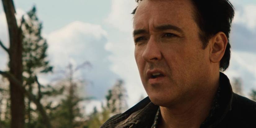John Cusack as Jackson Curtis in Yellowstone National Park in 