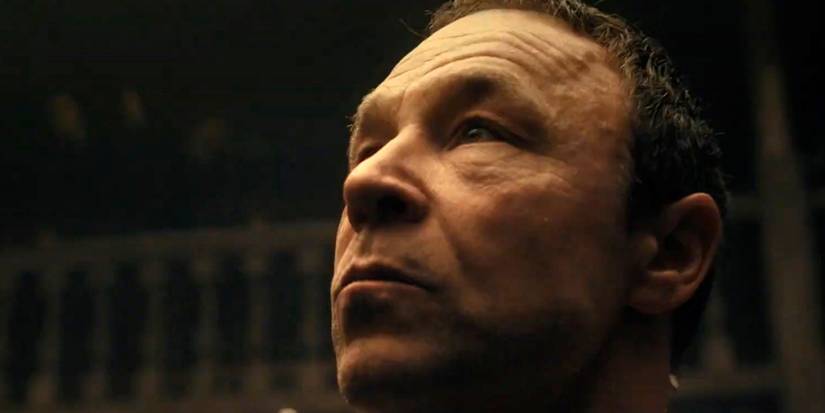 Stephen Graham as Sugar Goodson in extreme close-up in A Thousand Blows