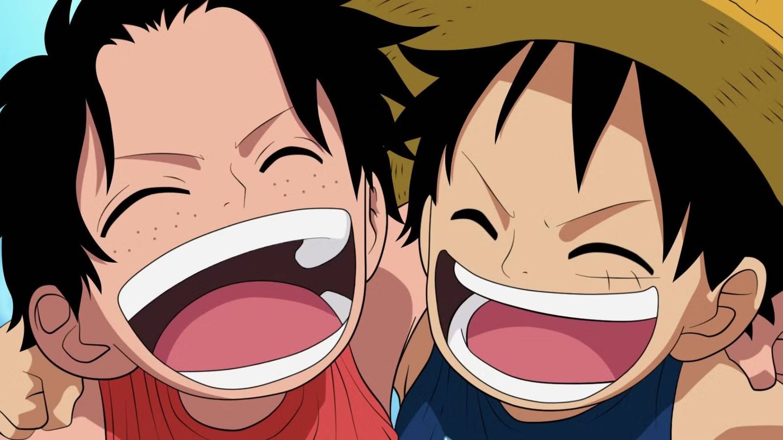 Young Ace and Luffy in 'One Piece.'