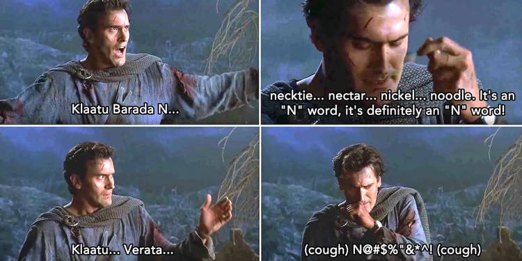Barada This Wacky Bruce Campbell Line Ties ‘Army of Darkness’ to a Classic ...
