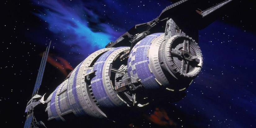 The Babylon 5 space station in all its glory.
