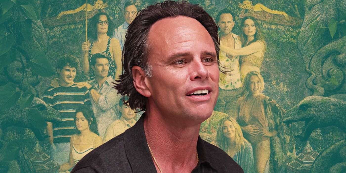 Custom image from NImesh Niyomal Perera of Walton Goggins in a black shirt for The White Lotus Season 3