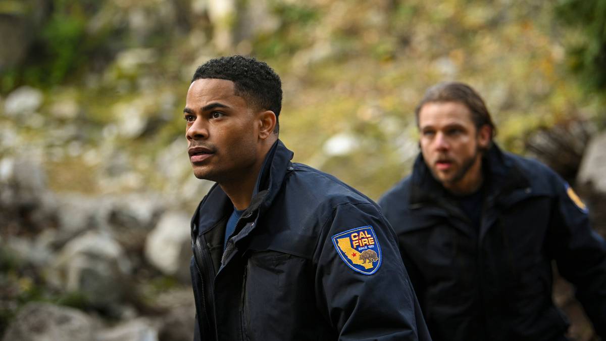 Jordan Calloway and Max Thieriot in Fire Country Season 3 Episode 12